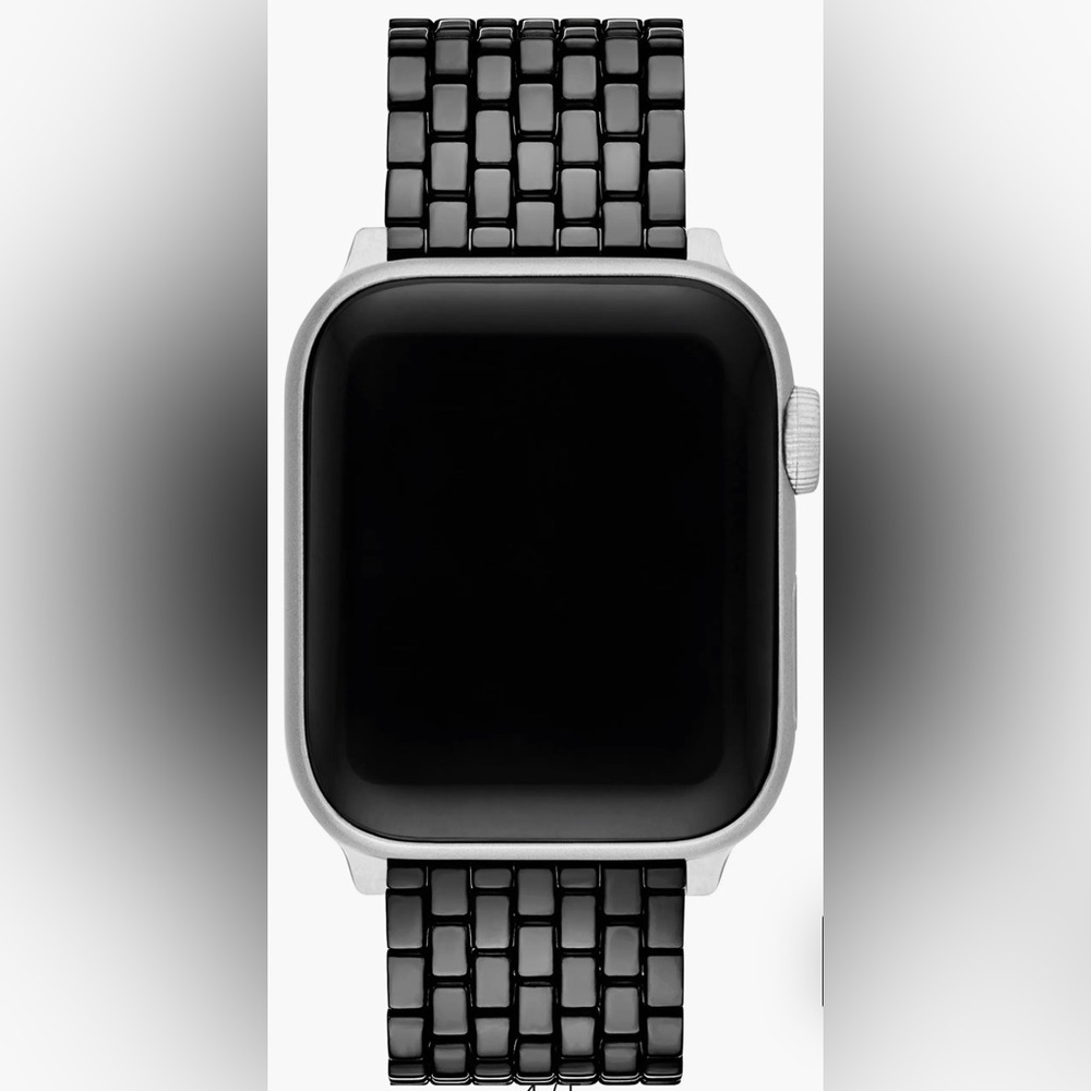 Tory Burch The Eleanor Black 18mm Apple Watch Bracelet Band  - NIB